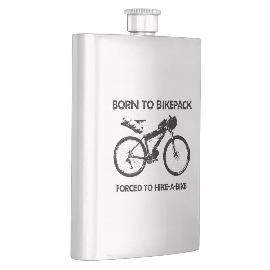 バイク生まれクのハイキングを余儀なくされるバイケパック フラスク (右)