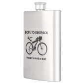 バイク生まれクのハイキングを余儀なくされるバイケパック フラスク (左)