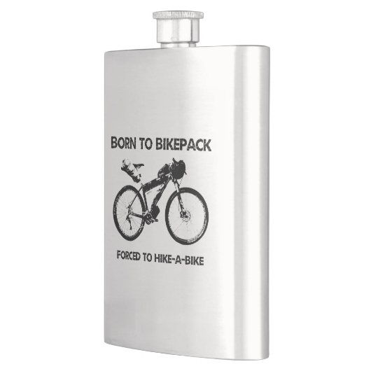 バイク生まれクのハイキングを余儀なくされるバイケパック フラスク (左)