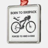 バイク生まれクのハイキングを余儀なくされるバイケパック メタルオーナメント (左)