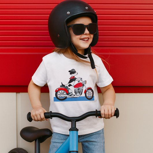 バイク用の犬Tシャツ Tシャツ