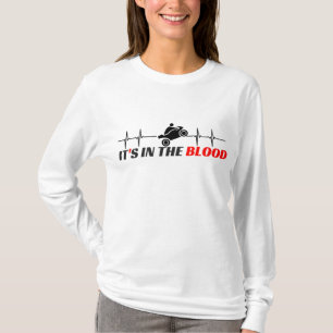 バイク用オートバイスーパーバイクレーススタントB Tシャツ