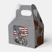 バイク統一された州旗00th誕生日パーティー フェイバーボックス (裏面サイド)
