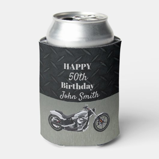 バイク誕生日50thネームホビー 缶クーラー (缶正面)