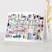 バイク配線図。 カード (黄色い花)