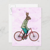 バイク3のウサギ ポストカード (正面/裏面)