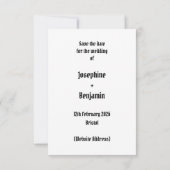 バイク ウェディング セーブザデート (裏面)