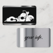 バイク・オン・ブラック・テンプレート・名刺 名刺 (正面/裏面)