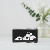 バイク・オン・ブラック・テンプレート・名刺 名刺 (スタンド正面)