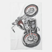 バイク。 キッチンタオル (縦)