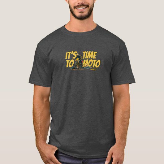 バイク グラフィック ダートバイク Tシャツ (正面)