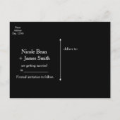 バイク & シルバーハーツ バイカー セーブ・ザ・デート 案内ポストカード (裏面)