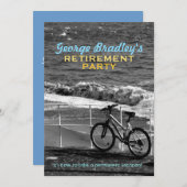 バイク&シーリタイアメントパーティーカスタム招待状 招待状 (正面/裏面)