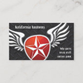 バイク、トラックまたは自動店カード 名刺 (裏面)