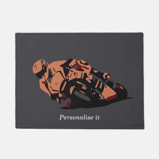 バイク ドアマット (正面)