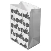 バイク·バイクパーソナライズされた抱き枕 ミディアムペーパーバッグ (裏面アングル)