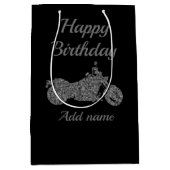 バイク·バイクパーソナライズされた抱き枕 ミディアムペーパーバッグ (正面)