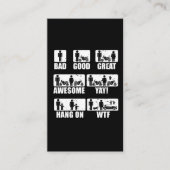 バイク·パッション·カップ結婚したルズバイクもしくは自転車に乗る人ユーモア 名刺 (正面)