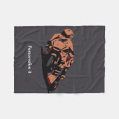 バイク フリースブランケット (正面(横))