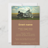 バイク モーターサイクルをテーマにしたイベントのご案内 招待状 (正面)