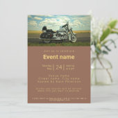 バイク モーターバイクをテーマにしたイベントの招待状 招待状 (スタンド正面)