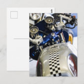 バイク モーターバイク ライダー ポストカード (正面/裏面)