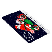 バイク+ライダー+バイカーのクリスマスカード マグネット (右側)