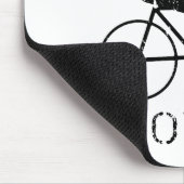 バイク: 焼跡の脂肪ない油のTシャツ マウスパッド (コーナー)