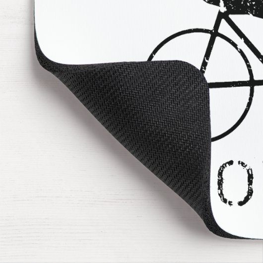 バイク: 焼跡の脂肪ない油のTシャツ マウスパッド (コーナー)