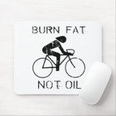 バイク: 焼跡の脂肪ない油のTシャツ マウスパッド (マウス)