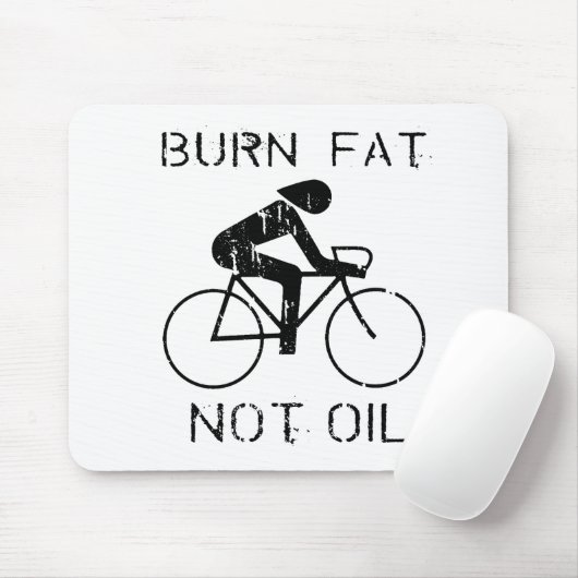 バイク: 焼跡の脂肪ない油のTシャツ マウスパッド (マウス)