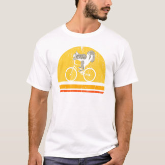 バイク 野生動物 森林 動物 自然 サイクリング スカンク Tシャツ