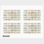 バイク 長方形シール (シート)