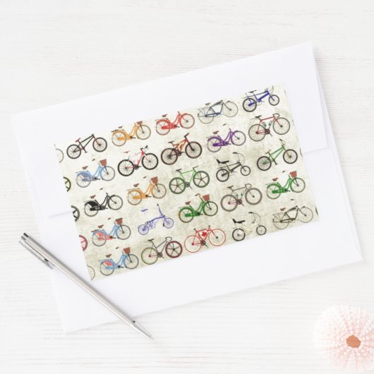 バイク 長方形シール (封筒)