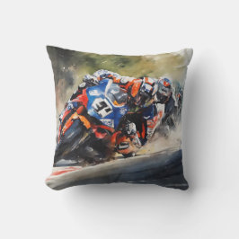 バイク、高速コーナリングアクション クッション