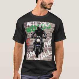 バイク Tシャツ レンガの壁 カスタム グラフィティ