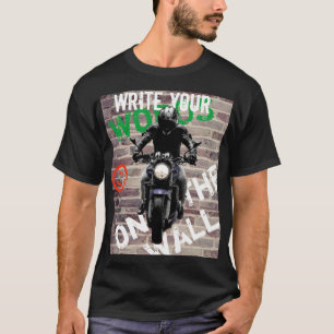 バイク Tシャツ レンガの壁 カスタム グラフィティ
