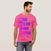 バイクBmxメンズサイクリングBmx自転車Bmxボーイズ Tシャツ (正面フル)