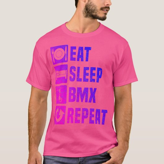 バイクBmxメンズサイクリングBmx自転車Bmxボーイズ Tシャツ (正面)