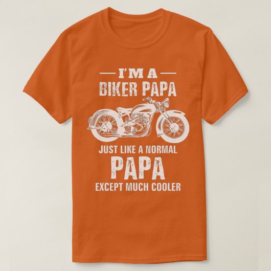 バイクsバイクもしくは自転車に乗る人パパバイクエスメンズパパグランパGif Tシャツ (デザイン正面)