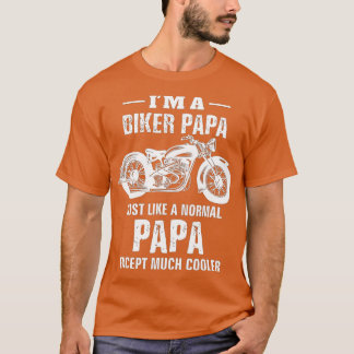 バイクsバイクもしくは自転車に乗る人パパバイクエスメンズパパグランパGif Tシャツ