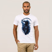 バイクTシャツの死神バイクもしくは自転車に乗る人 Tシャツ (正面フル)