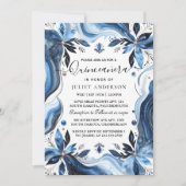 バイグラデーションアイボリーアイススカイ金ゴールドブ王室のルーキンセアニェラ 招待状 (正面)