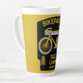 バイケパッキングバイクツーリング自然 カフェラテマグ (左アングル)