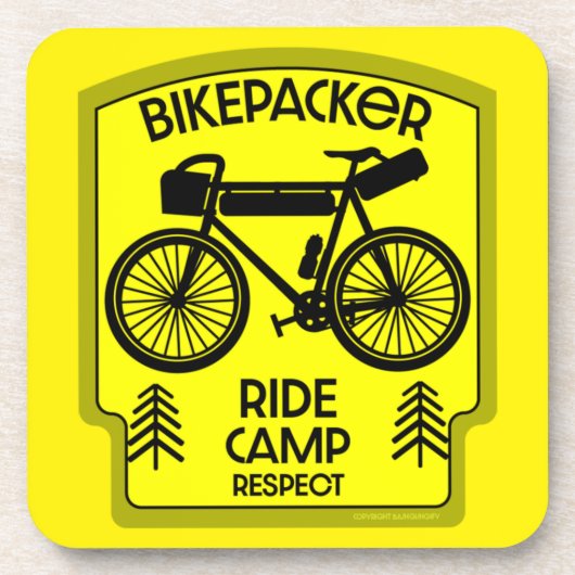 バイケパッキングバイクツーリング自然 コースター (正面)