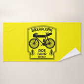 バイケパッキングバイクツーリング自然 バスタオル (バスタオル)