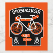 バイケパッキングバイクツーリング ワインラベル (シングルラベル)