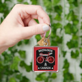 バイケパッキング・カナダ キーホルダー (手)