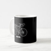 バイケパック式砂利自転車 コーヒーマグカップ (正面左)