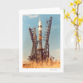 バイコヌールのSoyuzの宇宙船の取付け カード (黄色い花)